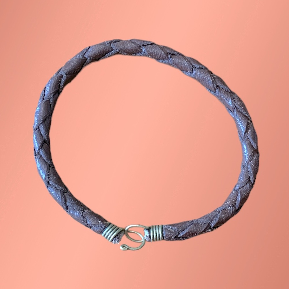 Leather woven bracelet